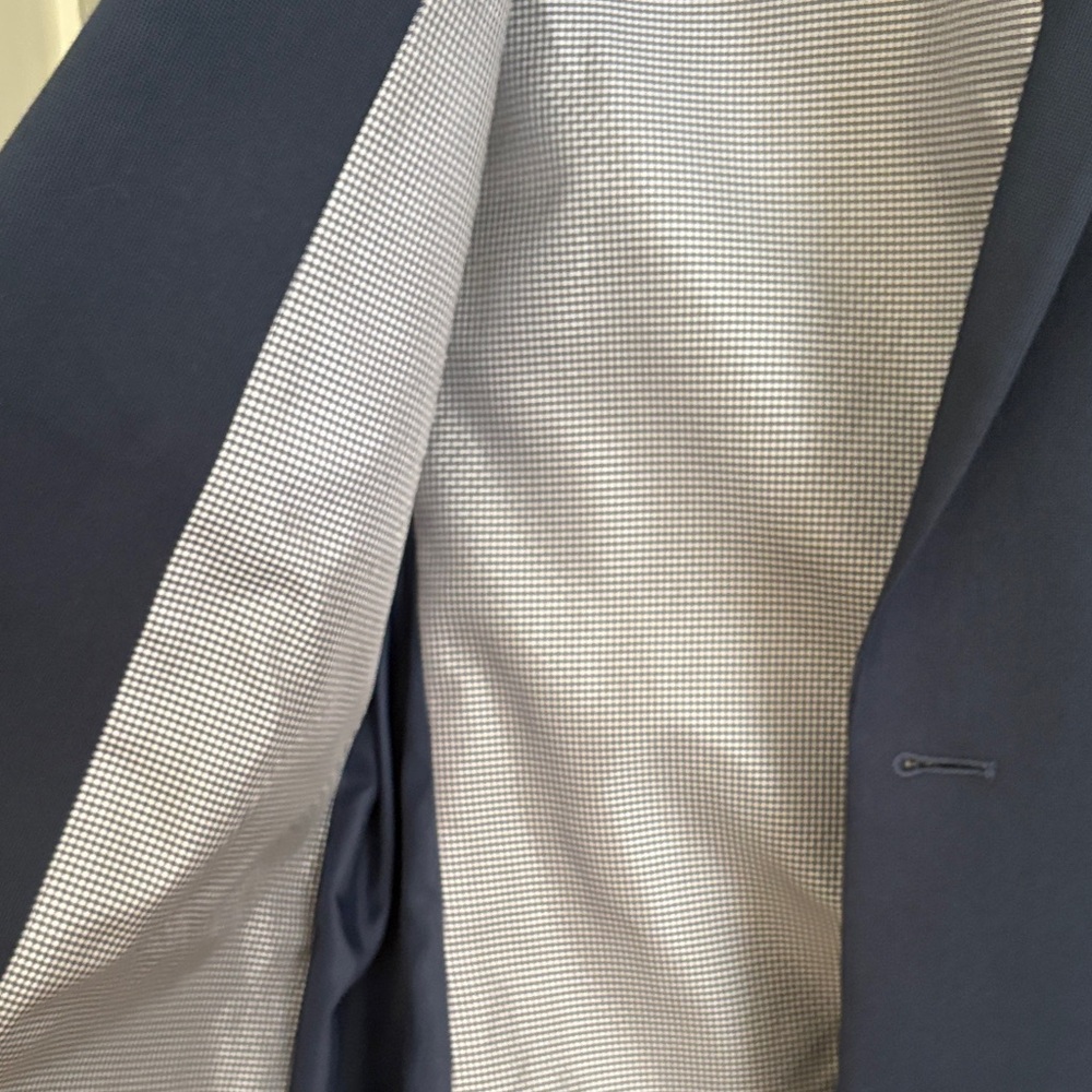 Express Men's Navy Blazer Slim Fit 42L - Picture 8 of 10